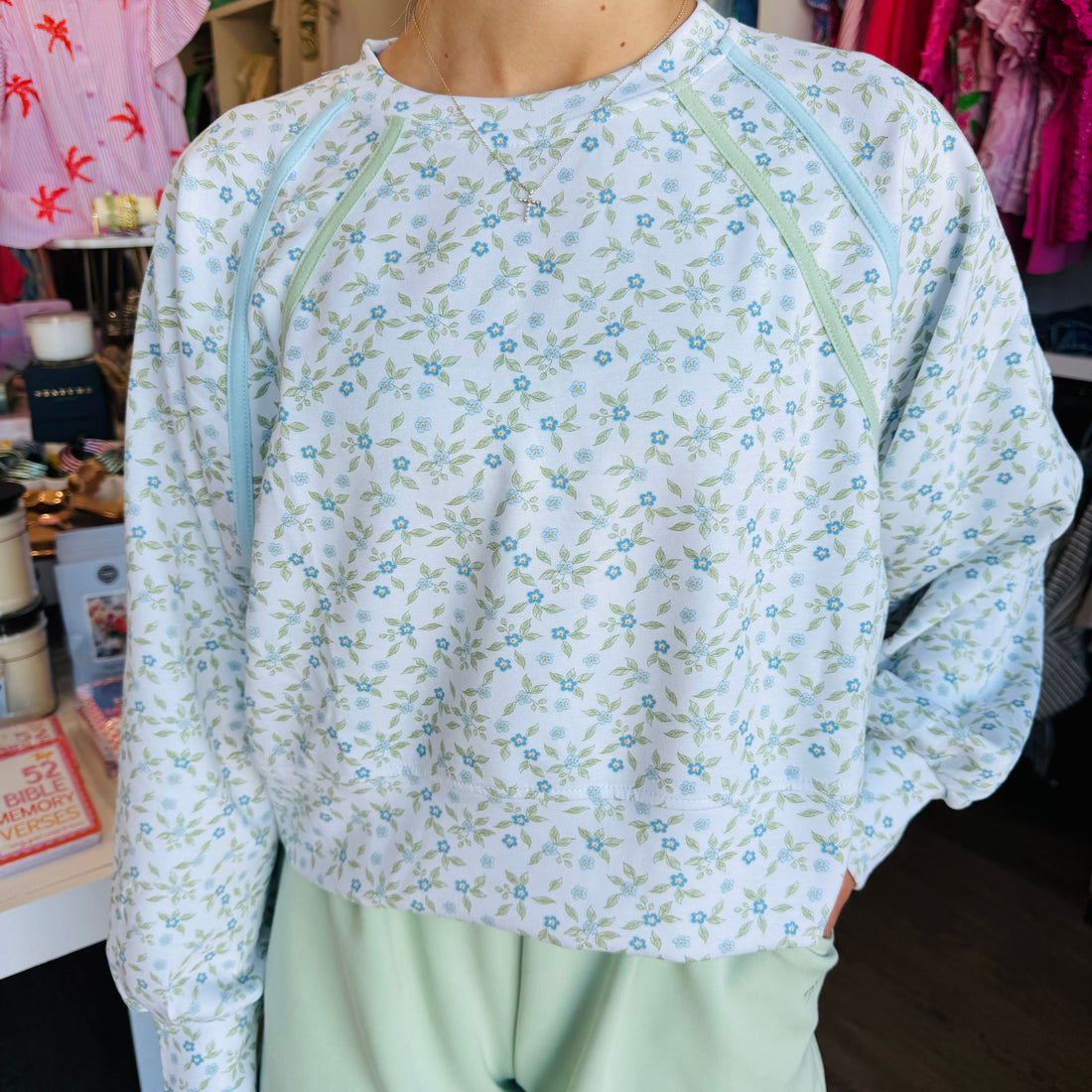 Floral Lounge Pullover