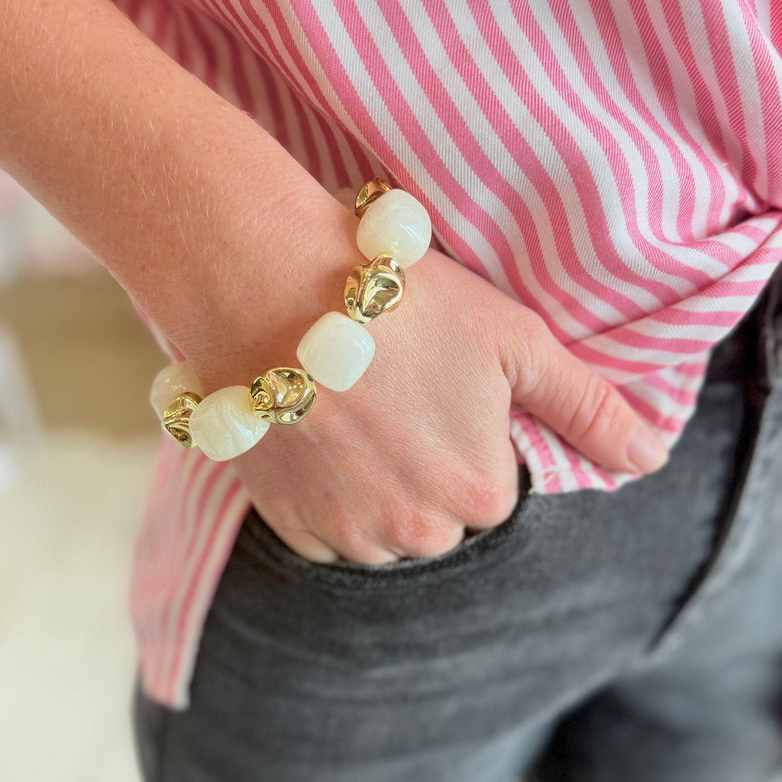 Sadie Bracelet (Cream)