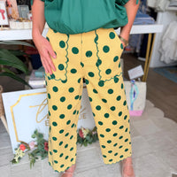 Vivian Pant (Green/Mustard)