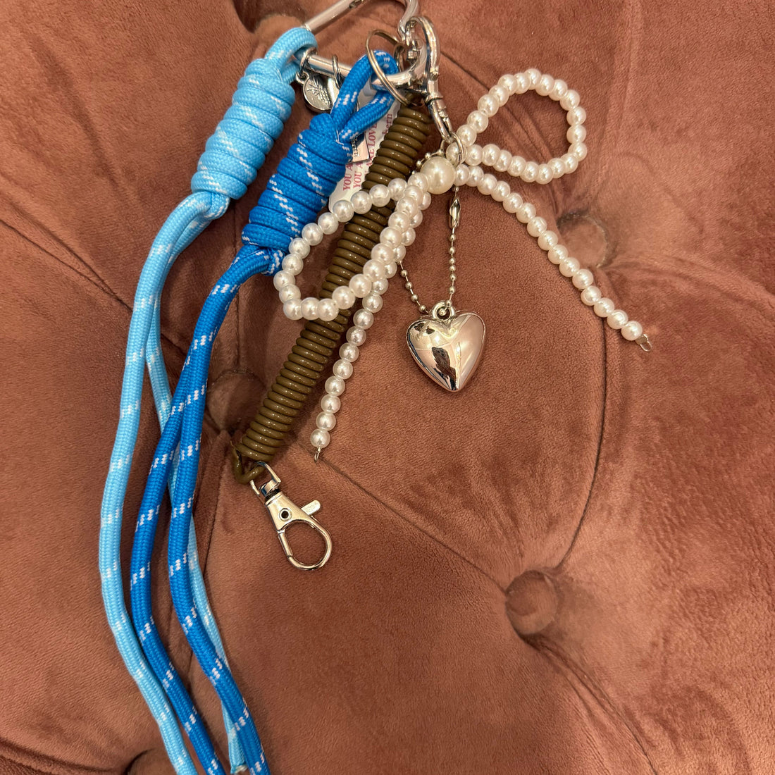 Pearl Bow Bag Charm