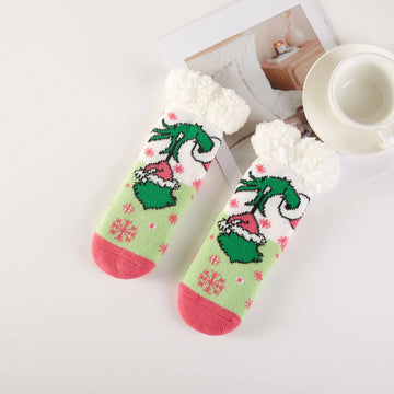 Kids Fuzzy Christmas Socks (Ornament)