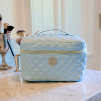 Hampton Train Case (Light Blue)