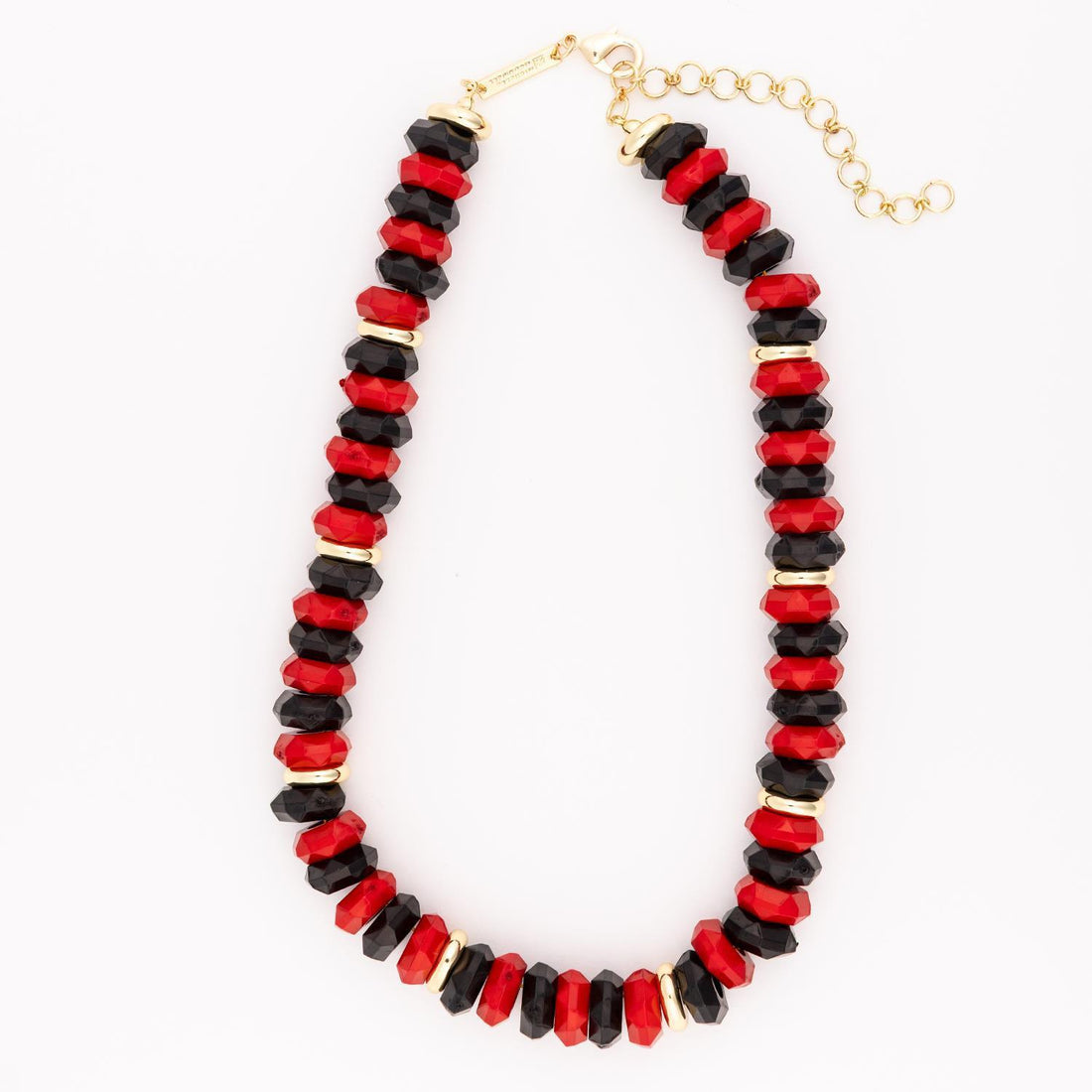 Jovie Necklace (Black & Red)