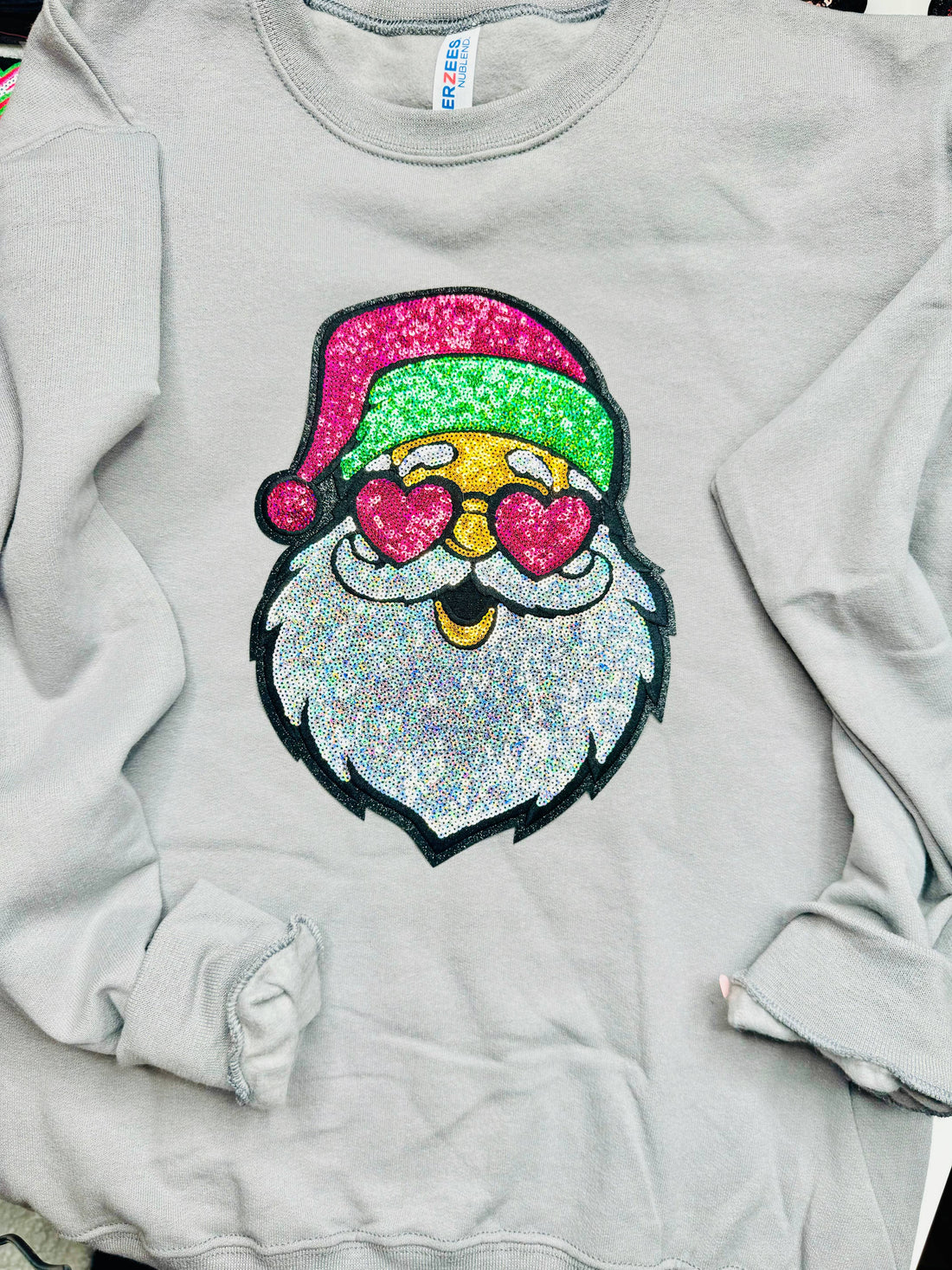 Santa Sequin Patch