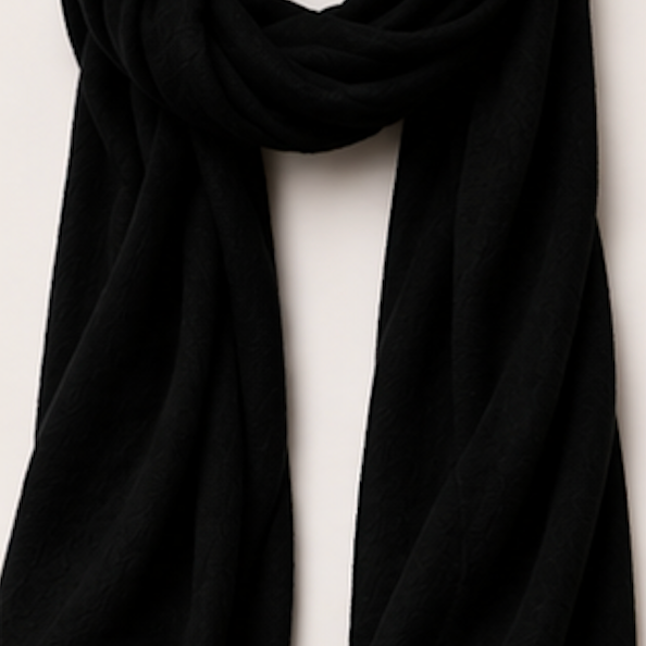 Catalina Cashmere Scarf (Black)
