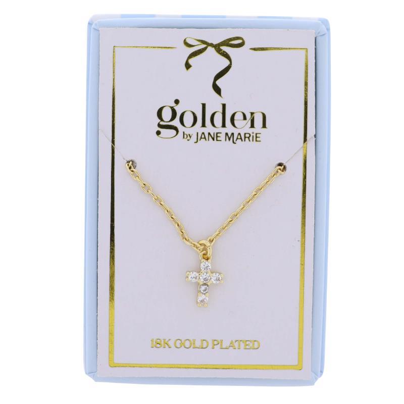 Kids 18K Cross Necklace