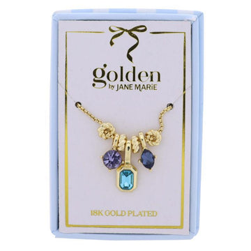 Kids 18K Crystal Charm Necklace