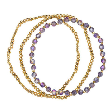 18K Gold Bracelet Set (october)