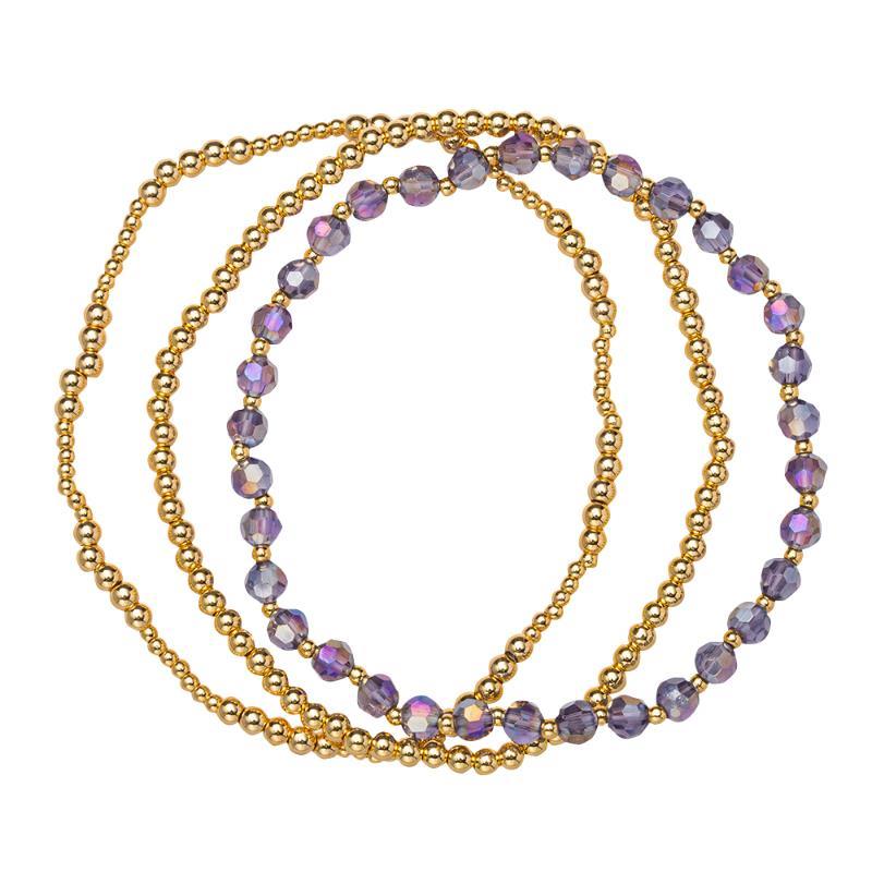 18K Gold Bracelet Set (october)