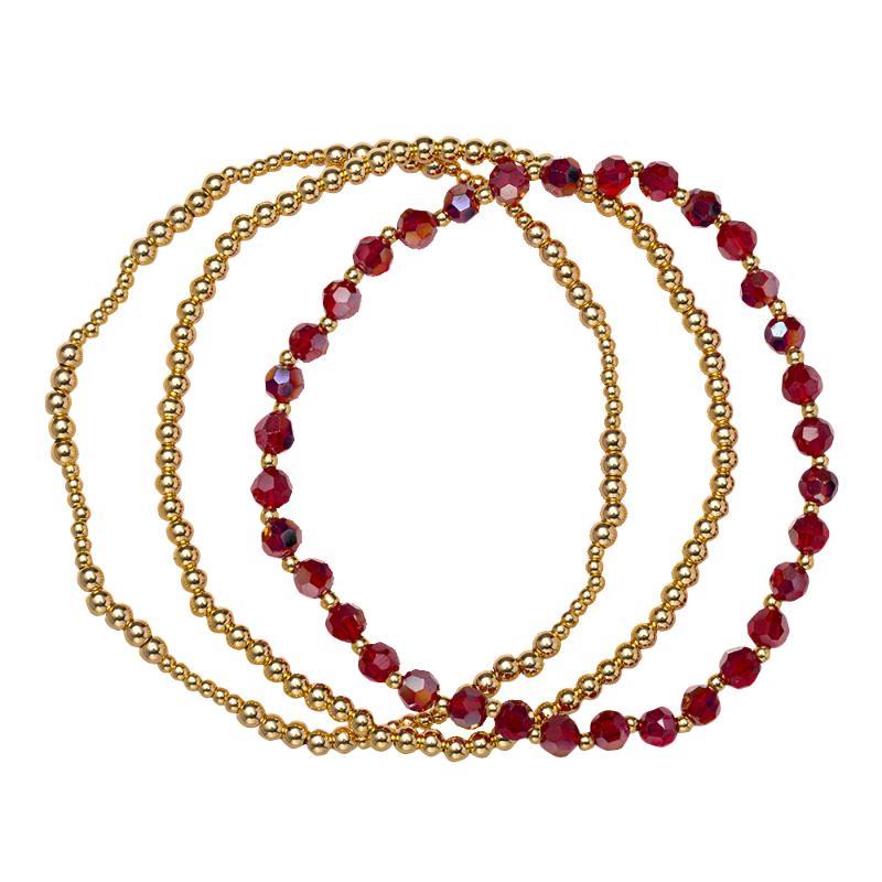 18K Gold Bracelet Set (january)