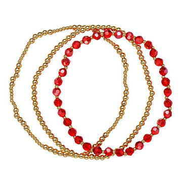 18K Gold Bracelet Set (july)
