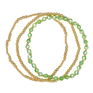 18K Gold Bracelet Set (august)