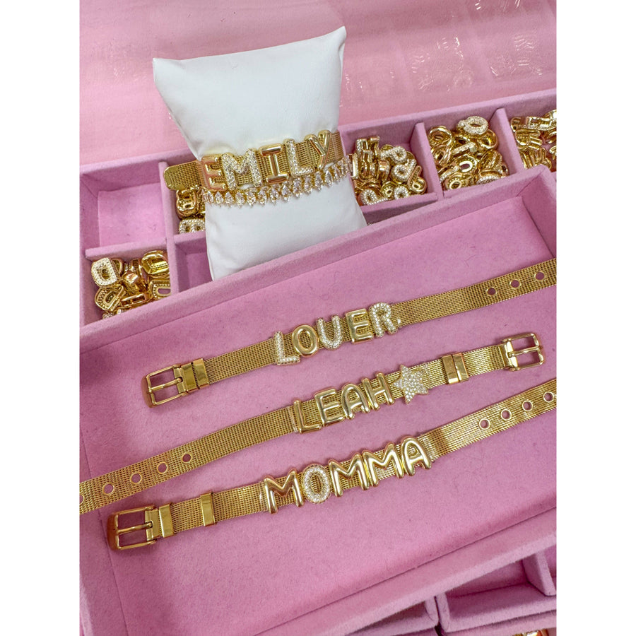 Slider Bracelet Charm (CZ)
