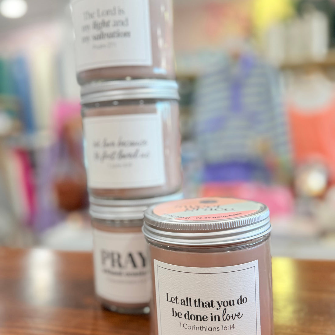 Sweet Grace Bible Verse Candle (Done In Love)