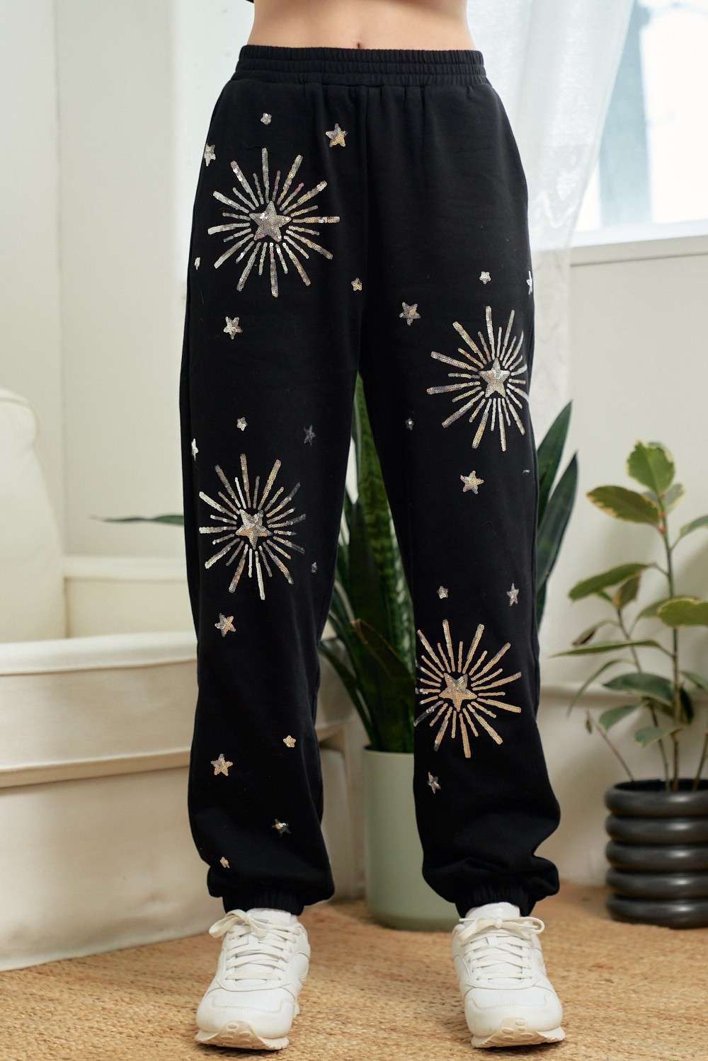 Sequin Patch Jogger