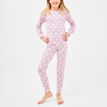 Santa Bow Kids PJ Set