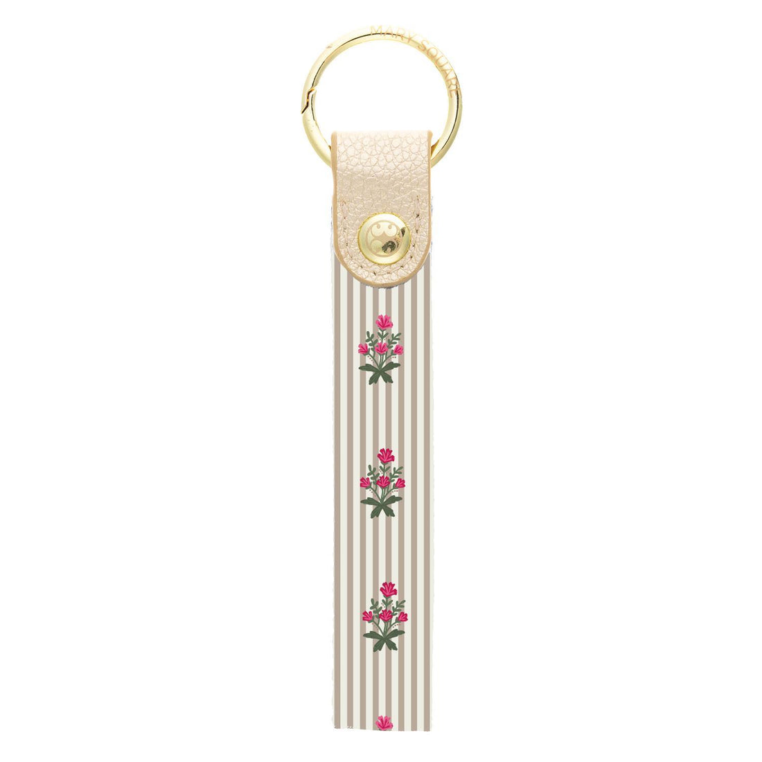 Keychain (cottage stripes)