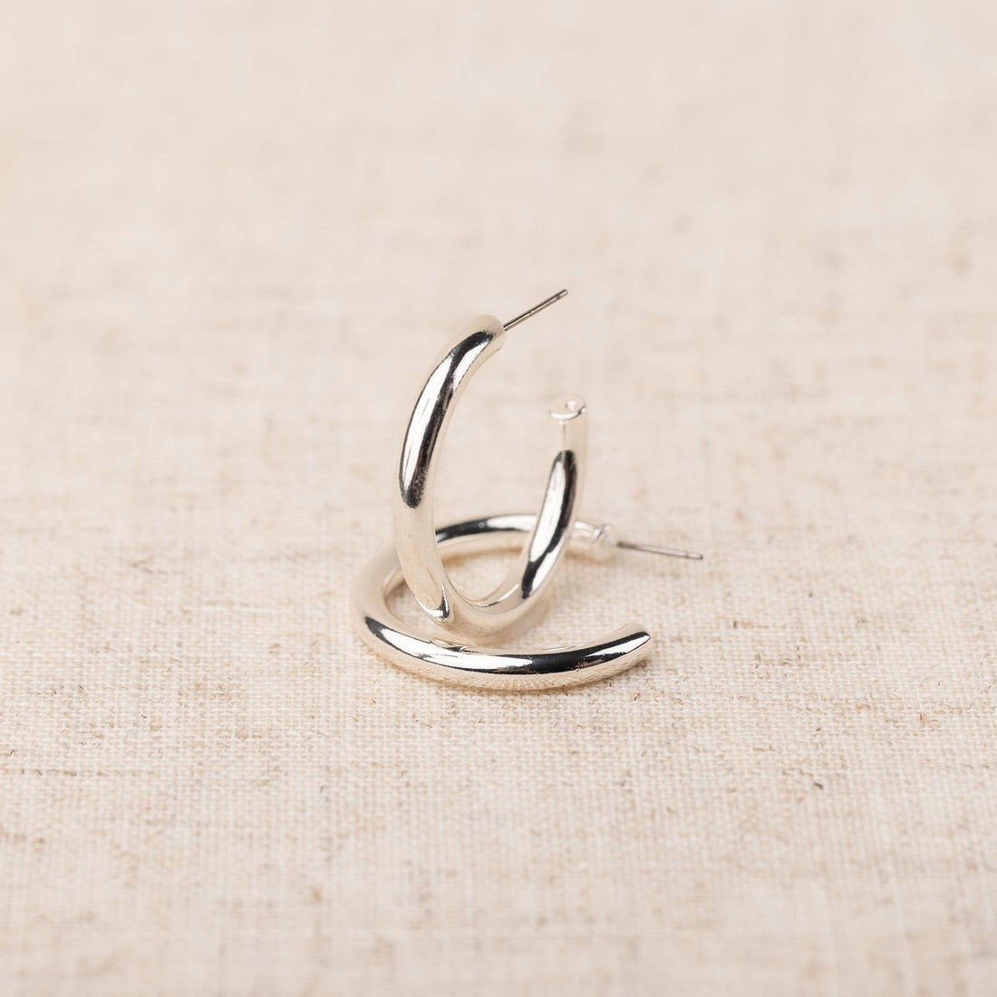Cameron Shiny Silver Earring