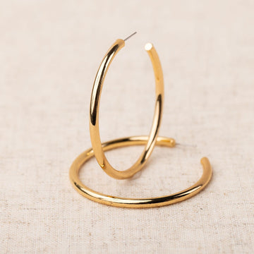 Salem Shiny Gold Earrings