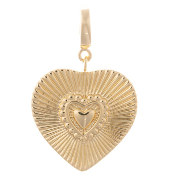 Cora Charm Open Plated Heart