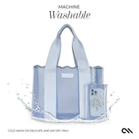 Carolina Blue Crochet Wave Jelly Tote Bag, CaseMate