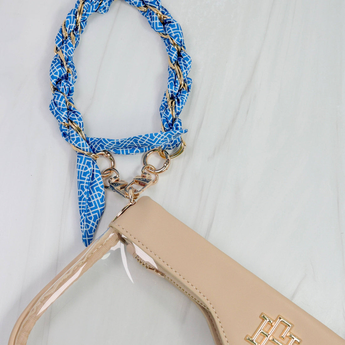 Serafina Scarf Purse Chain (Blue)