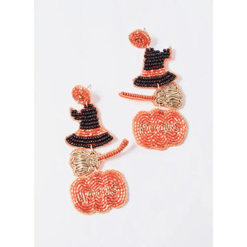 Hocus Pocus Witchy Earring ORANGE