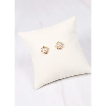Luthor Pearl Stud Earring GOLD
