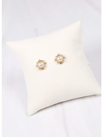 Luthor Pearl Stud Earring GOLD