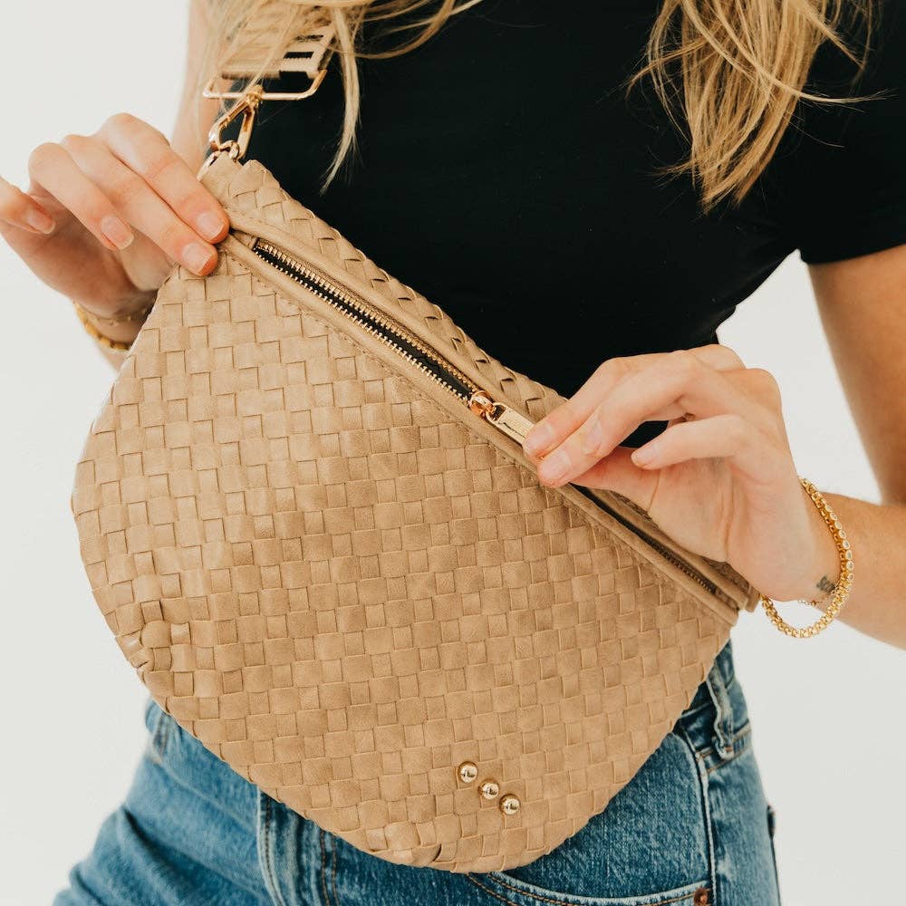 Westlyn Woven Bum Bag (Taupe)