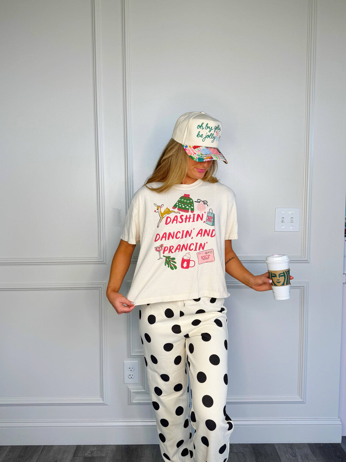 Dashin, Dancin and Prancin Crop Tee