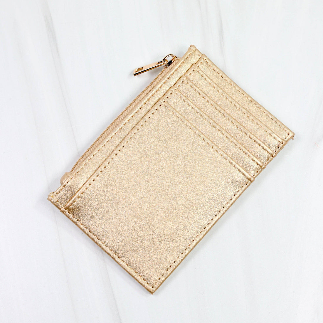 Molly Zip Card Holder GOLD