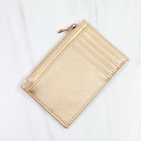 Molly Zip Card Holder GOLD
