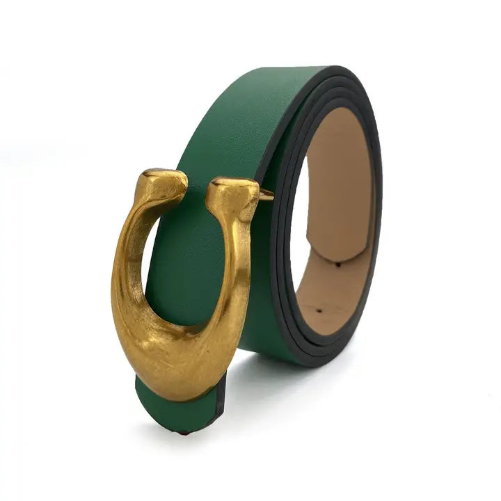 Retro Buckle Belt (Green)