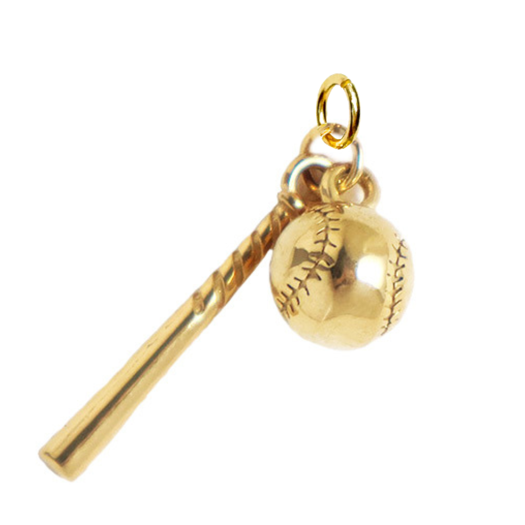 Baseball & Bat Charm