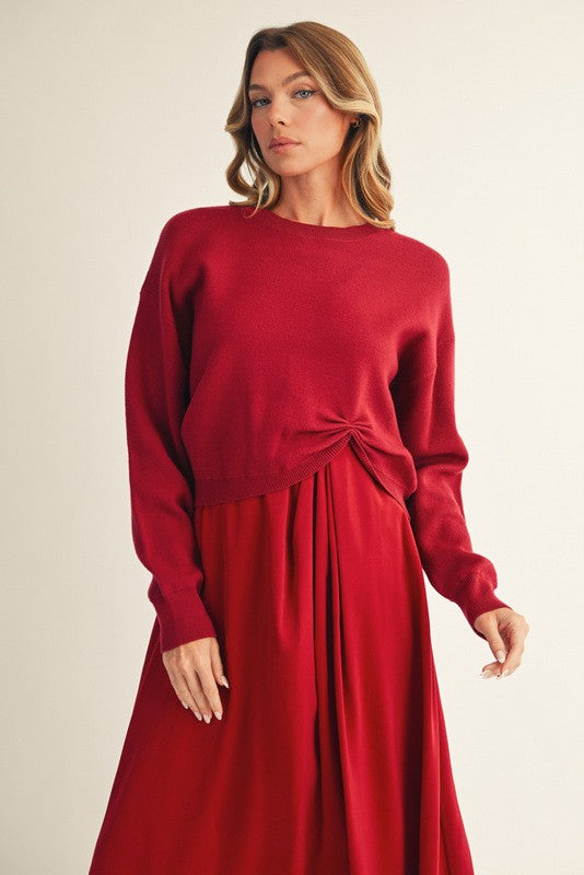 Nadia Sweater (burgundy)