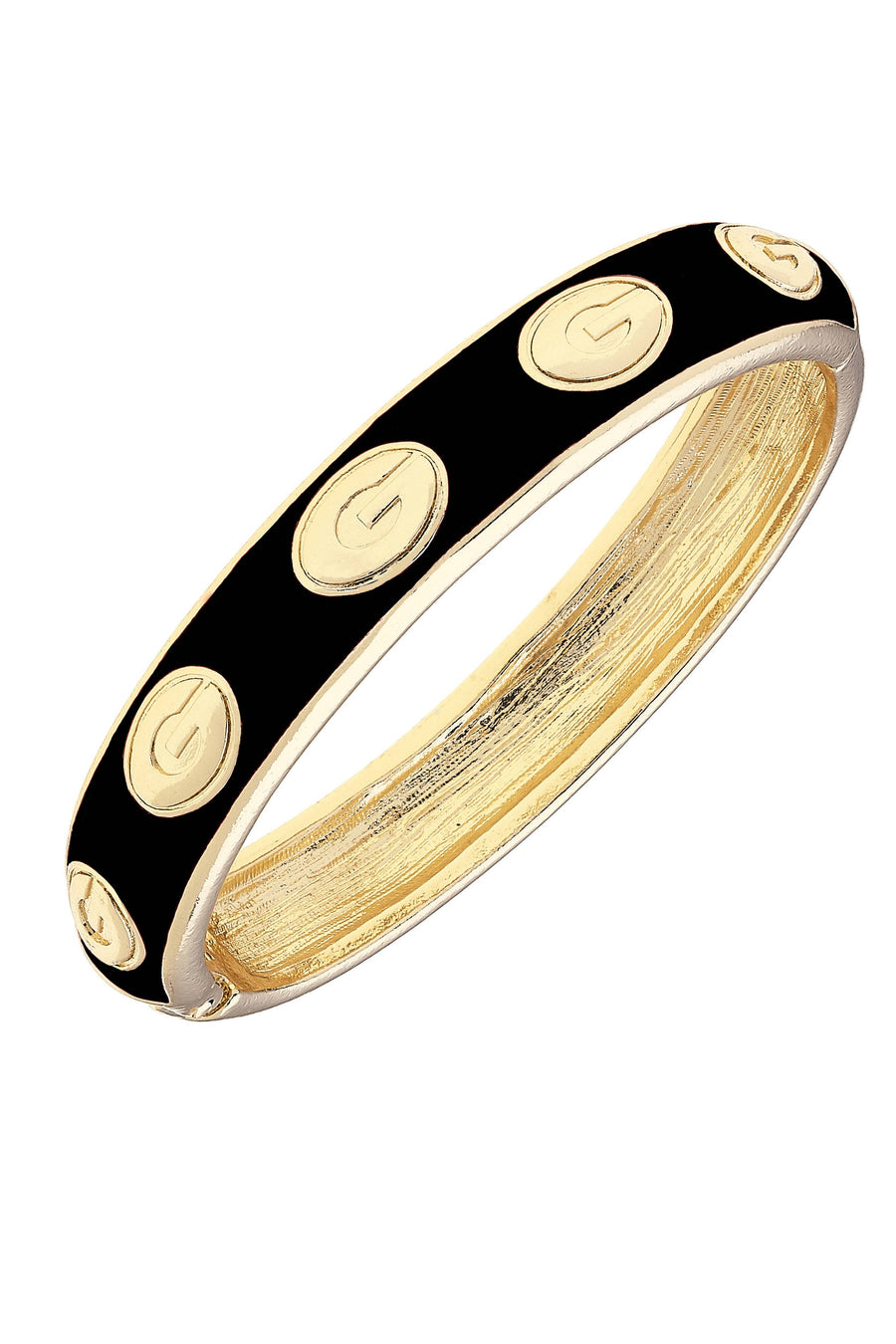 Georgia Hinge Bangle (black)