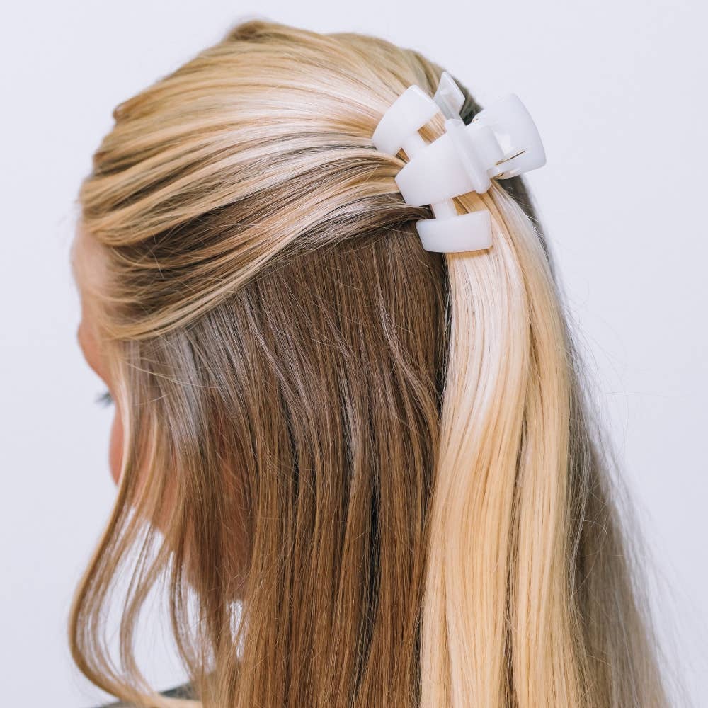 Coconut White, Petite Claw Clip