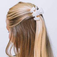 Coconut White, Petite Claw Clip