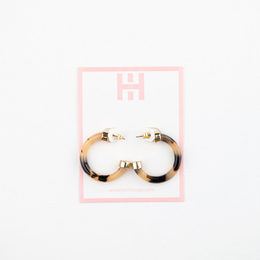 Small Hoo Hoop Earring (Tortoise Shell)