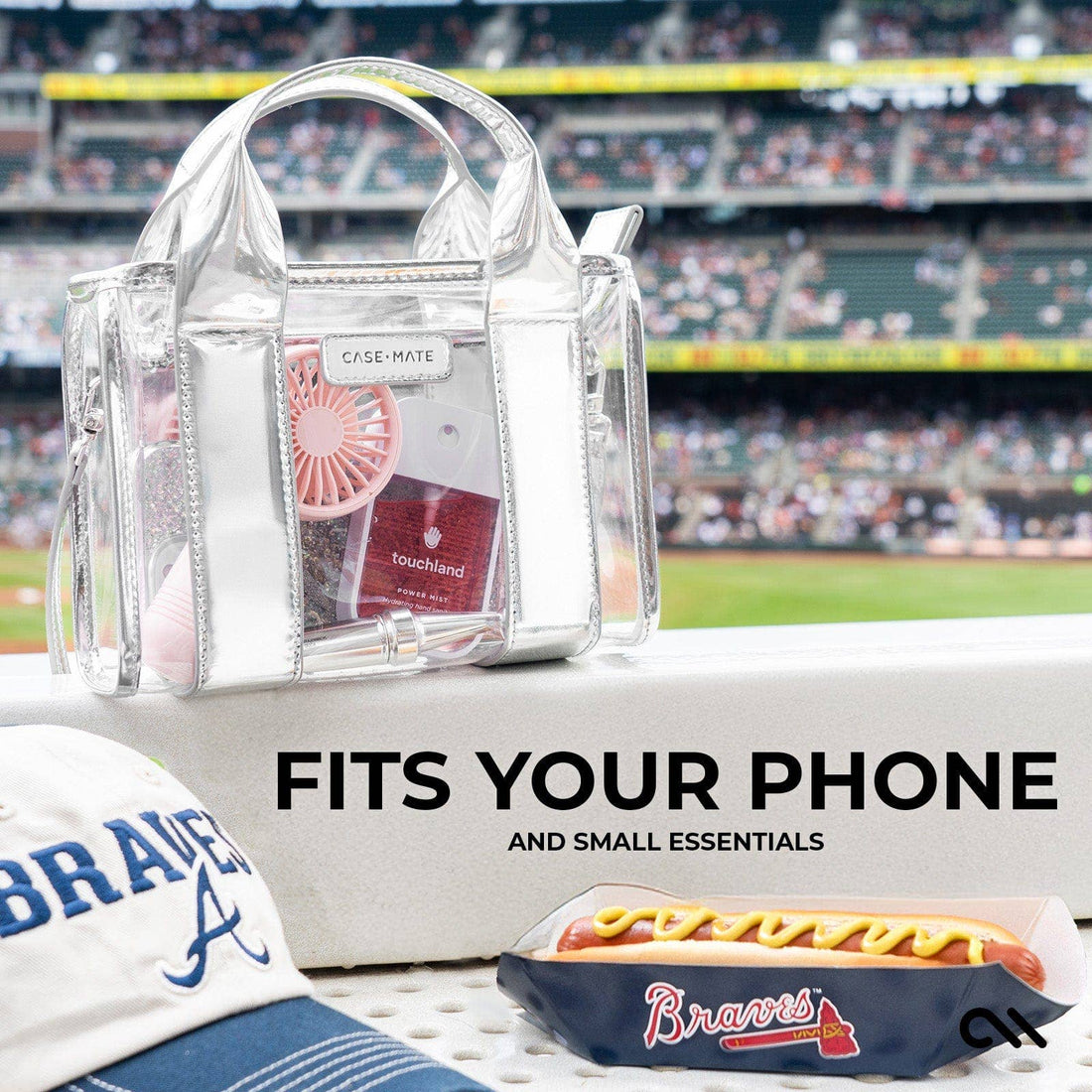Clear Stadium Bag, CaseMate (Silver)