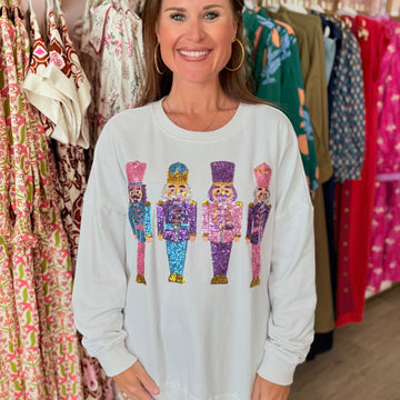 Sequin Nutcracker Sweatshirt