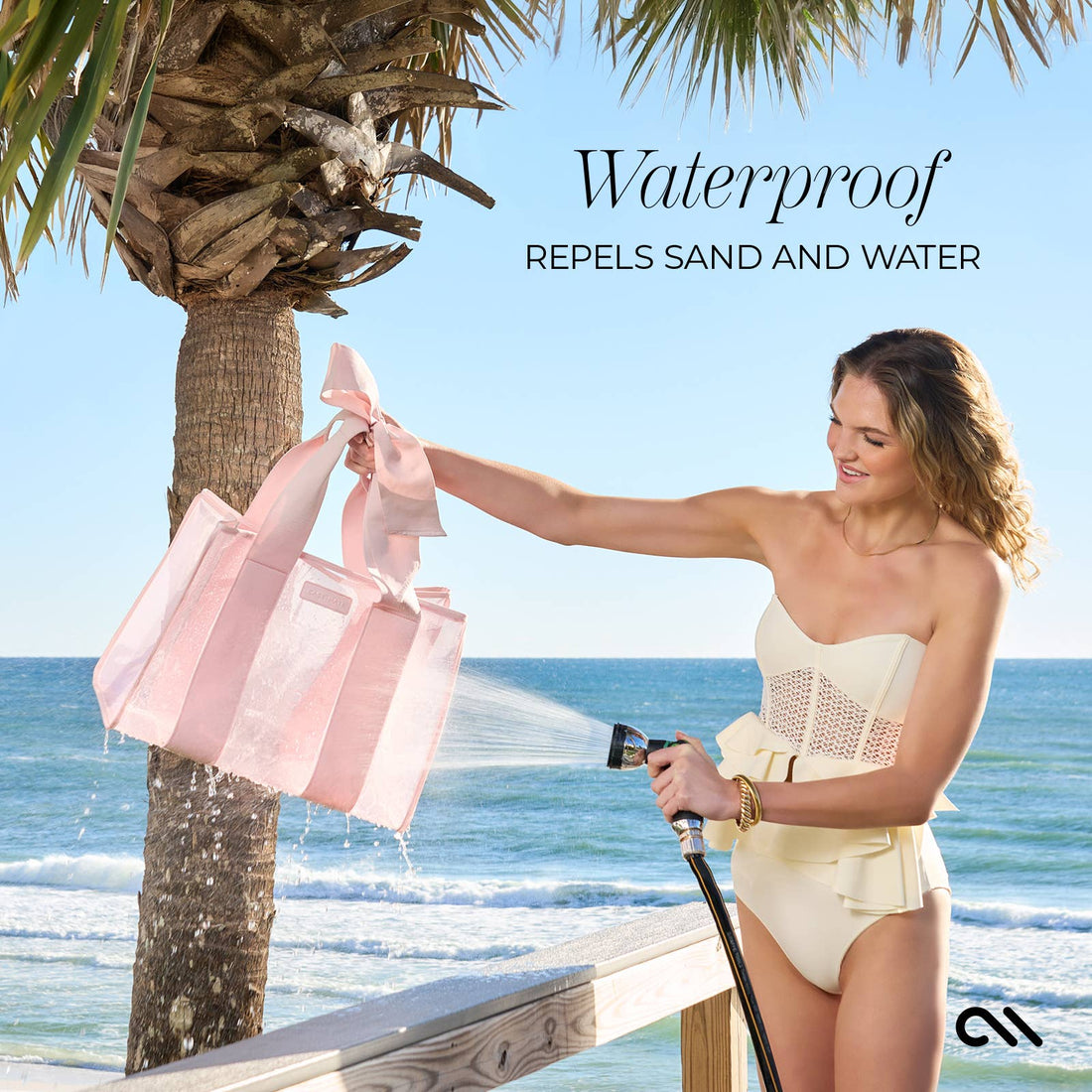 Ballet Pink Bow Jelly Tote Bag, CaseMate