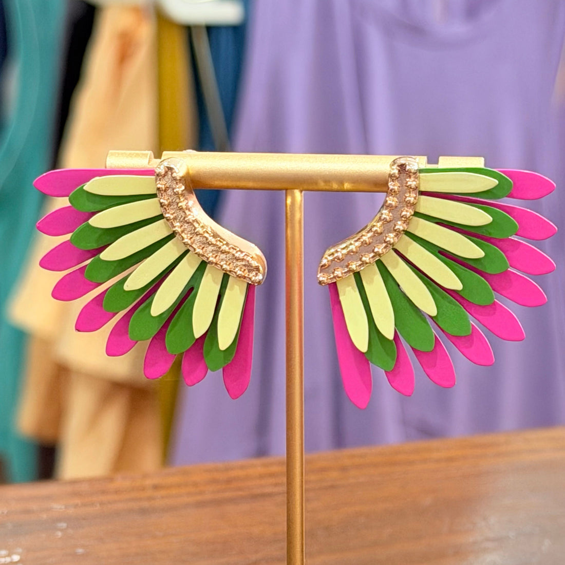 Mimi Earring (Pink/Green)