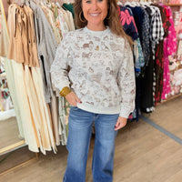 Dog Printed Sweatshirt