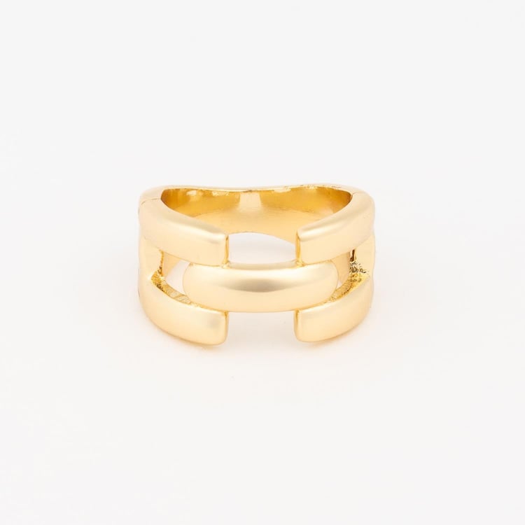 Horizontal Link Scarf Ring