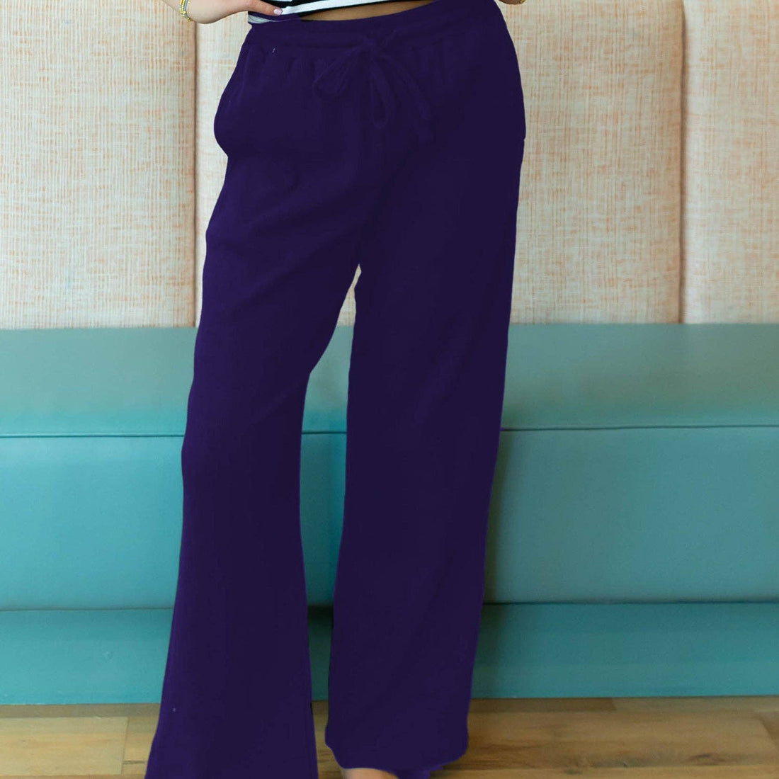 Navy Waffle Pant, LuLu Mac