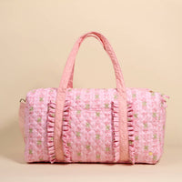 Oh So Fancy (Pink), On-the-Go Quilted Weekender