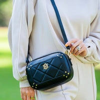Sloane Studded Crossbody (Black)