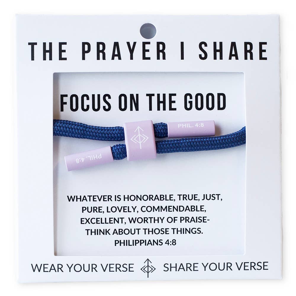FOCUS ON THE GOOD Cord Bracelet